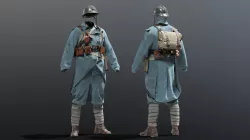 SOLDIER WWI France 3D model