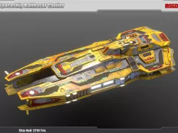 Spaceship Carrier Balthasar Low-poly  3D model