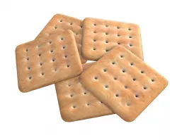 Square cookie 3D model