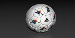 star soccer ball adidas 3D model