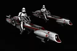 Star Wars BARC Speeder 3D model