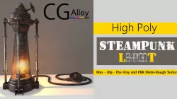 SteamPunk Fantasy Light 3D model