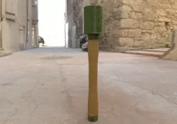 Stick Hand Grenade  Low-poly  3D model