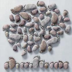 Stone leg traces decor 3D model