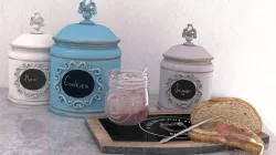 Strawberry Jam and Jar Set 3D model