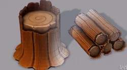 Stump V01 3D model