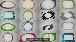Summer Belt Buckles 3D Model Collection