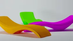 sun lounger 3D model