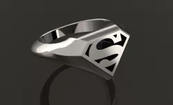 Superman Logo ring  3D model