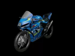 Suzuki GSX-R 1000 Low-poly  3D model