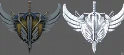 Symbol V01 Low-poly  3D model