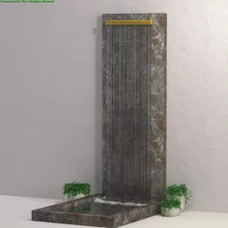 Tall Marble Slab Fountain 3D model