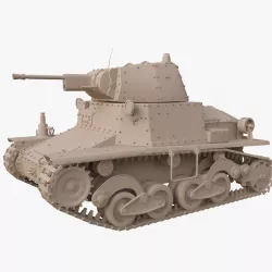 Tank L6 40 Ansaldo Fiat Italian Clay Mental Ray 3D model