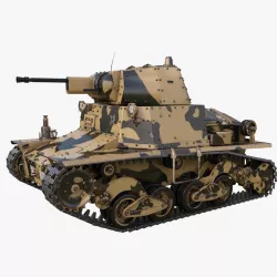 Tank L6 40 Camouflage Ansaldo Fiat Italian Mental Ray 3D model