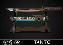 Tanto 01 Low-poly  3D model