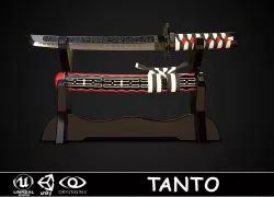 Tanto 02 Low-poly  3D model