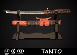 Tanto 03 Low-poly  3D model