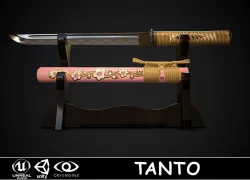 Tanto 04 Low-poly  3D model