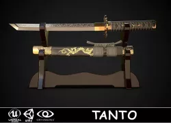 Tanto 05 Low-poly  3D model