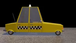 Taxi car 3D model