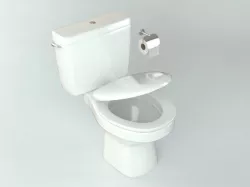 Toilet Low-poly  3D model