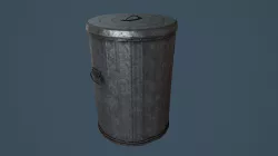 Trash Can PBR Game Ready Low-poly  3D model