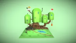 Treehouse from the cartoon Adventure Time Low-poly  3D model