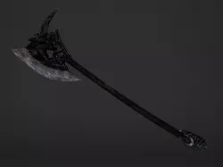 Two Handed Battleaxe Low-poly  3D model