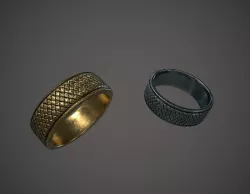Two Rings Low-poly  3D model