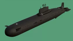 Typhoon-class submarine 3D Model Low-poly  3D model