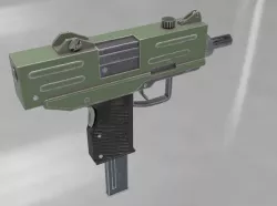 Uzi automate Low-poly  3D model