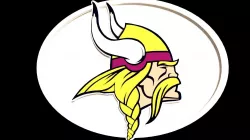 Vikings Logo oval 3D model