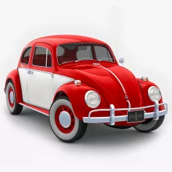 Volkswagen Beetle 1968 3D model