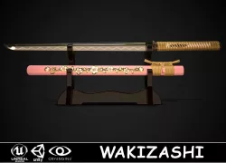 Wakizashi 04 Low-poly  3D model