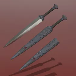 Warlock Dagger Low-poly  3D model