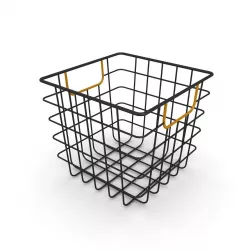 Wire Storage Bin with Handles 3D model