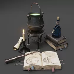 Wizard Items 3D model