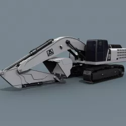Your Excavator - 3d animated excavator model  3D model