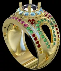 3d ring pattern 3D model