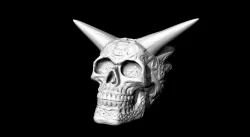 3d skull pattern 3D model
