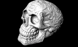 3d skull pattern 3D model