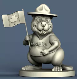 3d STL model for CNC beaver 3D model