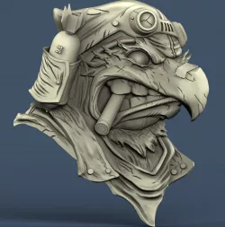 3d STL model for CNC eagle 3D model