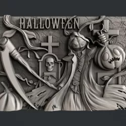 3d STL models for CNC router Halloween 3D model