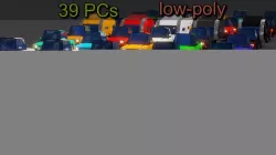 Affekta Concept Toon Cars Pack - lowpoly textured Low-poly  3D model