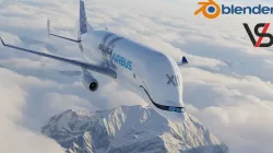 Airbus Beluga XL Low-poly  3D model