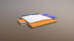 Airport Terminal MUHA Terminal2 Low-poly  3D model