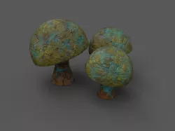 Alien Flora  Low-poly  3D model