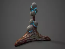 Alien Flora  Low-poly  3D model