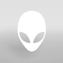 Alienware Logo 002 Low-poly  3D model